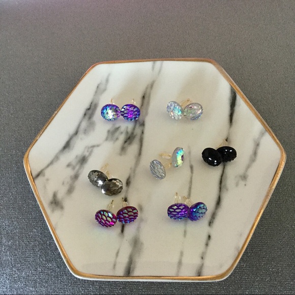 Mermaid Scale Earrings - Picture 7 of 7